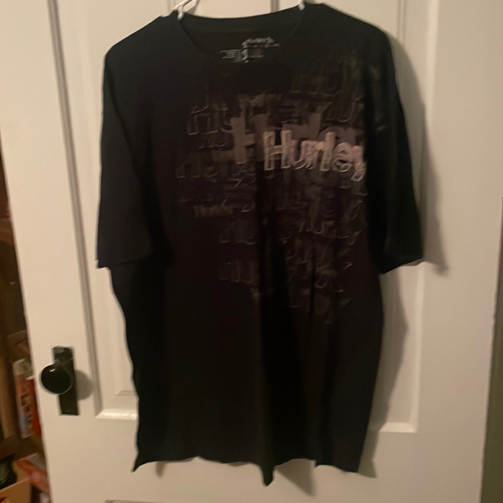 mens XL black hurley shirt